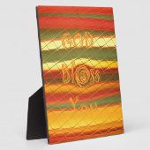 メリークリスマス神祝福あなた色デザイン フォトプラーク (側面)