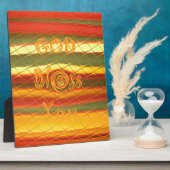 メリークリスマス神祝福あなた色デザイン フォトプラーク (側面)