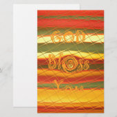 メリークリスマス神祝福あなた色デザイン 便箋 (正面/裏面)