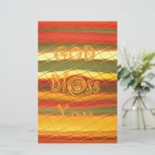 メリークリスマス神祝福あなた色デザイン 便箋 (スタンド正面)