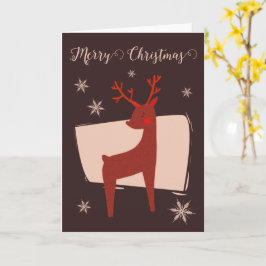 メリークリスマス私の小さな鹿 カード