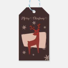 メリークリスマス私の小さな鹿 ギフトタグ
