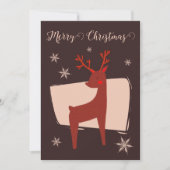 メリークリスマス私の小さな鹿 シーズンカード (正面)