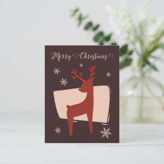 メリークリスマス私の小さな鹿 シーズンポストカード (スタンド正面)