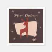 メリークリスマス私の小さな鹿 スタンダードカクテルナプキン (正面)