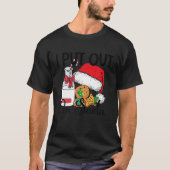 メリークリスマス私はサンタのクッキーとミのために出した Tシャツ (正面)
