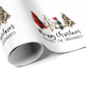 メリークリスマス私も妊娠期間 ラッピングペーパー (ロールコーナー)