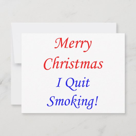メリークリスマス私やめは喫煙! シーズンカード (正面)