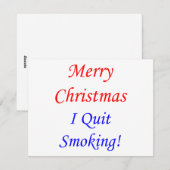 メリークリスマス私やめは喫煙! シーズンカード (正面/裏面)