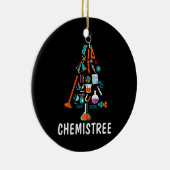 メリークリスマス科学クリスマスツリー セラミックオーナメント (右)