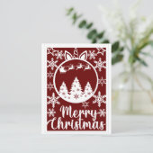 メリークリスマス空白のグリーティングカード (スタンド正面)