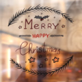 メリークリスマス窓用ステッカー ウィンドウサイン (シート2)