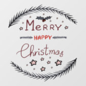 メリークリスマス窓用ステッカー ウィンドウサイン (シート)