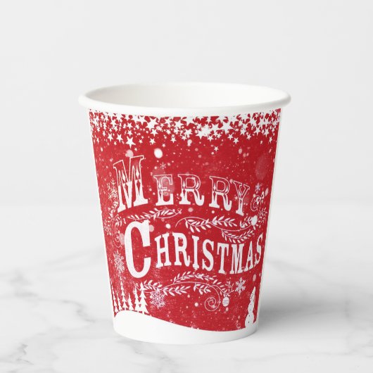 メリークリスマス紙カップ 紙コップ (正面)