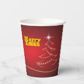 メリークリスマス紙カップ 紙コップ (裏面)