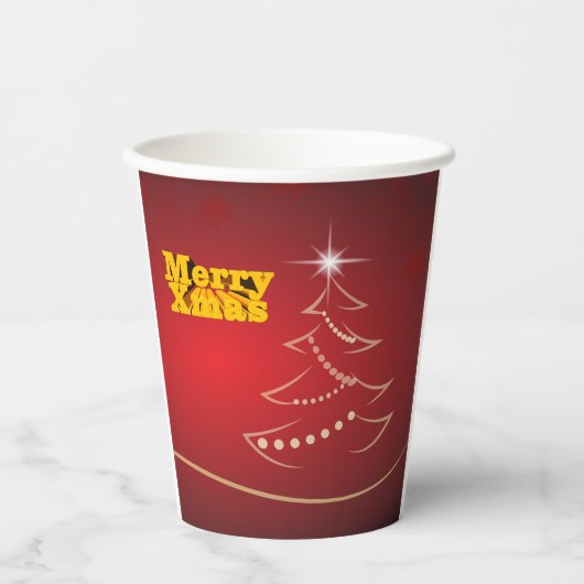 メリークリスマス紙カップ 紙コップ (正面)