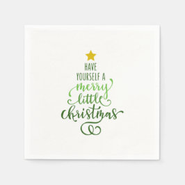 メリークリスマス紙ナプキンス スタンダードカクテルナプキン
