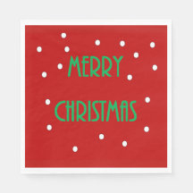 メリークリスマス紙ナプキンス