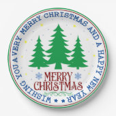 メリークリスマス紙プレート ペーパープレート (正面)
