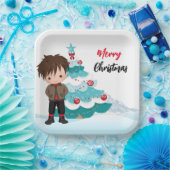 メリークリスマス紙プレート ペーパープレート (パーティー)