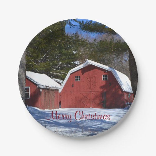 メリークリスマス紙プレート ペーパープレート (正面)