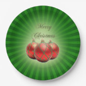 メリークリスマス紙プレート ペーパープレート (正面)