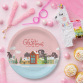 メリークリスマス紙プレート | ホリデーパーティー ペーパープレート (パーティー)