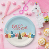 メリークリスマス紙プレート | ホリデーパーティー ペーパープレート (パーティー)