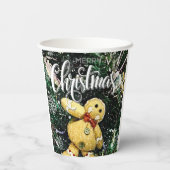 メリークリスマス紙プレート 紙コップ (裏面)