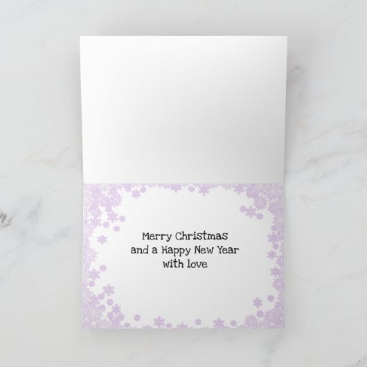 メリークリスマス素晴らし孫娘 カード (内部)