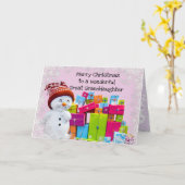 メリークリスマス素晴らし孫娘 カード (黄色い花)