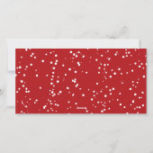 メリークリスマス素朴の黒板ミストレトーズ写真 シーズンカード (裏面)