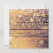 メリークリスマス素朴ウッド12フォトコラージュ シーズンカード (裏面)