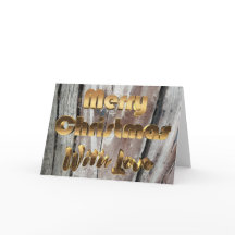 メリークリスマス素朴グレー木製フェンス