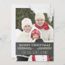 メリークリスマス素朴シャルボードヴィンテージ写真 シーズンカード