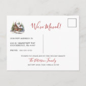 メリークリスマス素朴ニューホームムービング 案内ポストカード (裏面)