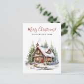 メリークリスマス素朴ニューホームムービング 案内ポストカード (スタンド正面)