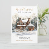 メリークリスマス素朴ニューホームムービング 案内状 (スタンド正面)