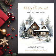 メリークリスマス素朴ニューホームムービング