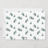 メリークリスマス素朴パインズ5枚の写真 シーズンカード (裏面)