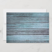 メリークリスマス素朴ビーチウッド写真 シーズンカード (裏面)