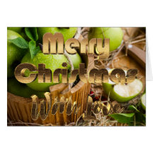 メリークリスマス素朴ピクニックりんご果物籠