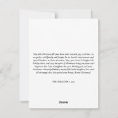 メリークリスマス素朴フェスティバルレッドホーム シーズンカード (裏面)