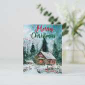 メリークリスマス素朴フェスティバルレッドホーム シーズンカード (スタンド正面)