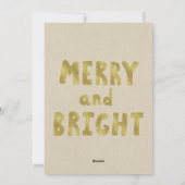 メリークリスマス素朴ホリデーフォト写真 シーズンカード (裏面)