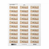 メリークリスマス素朴木製の休日ラベル ラベル (フルシート)