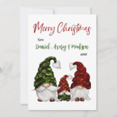 メリークリスマス素朴水カラー格言ファミリー シーズンカード (正面)