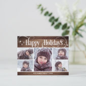 メリークリスマス素朴5 PHOTOグリーティングホリデー ポストカード (スタンド正面)