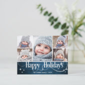 メリークリスマス素朴5 PHOTOグリーティングホリデー ポストカード (スタンド正面)