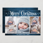 メリークリスマス素朴5 PHOTO Greeting シーズンカード (正面/裏面)